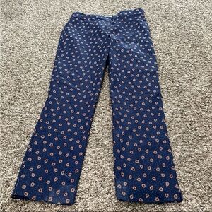 Boden Paisley, print slim fit pants size 8